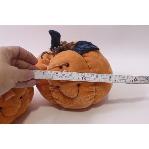 Halloween, Pumpkin, Small Plush, Lot, Orange, Holiday Decor, ~ 251120-WH 1399 - Picture 4 of 4